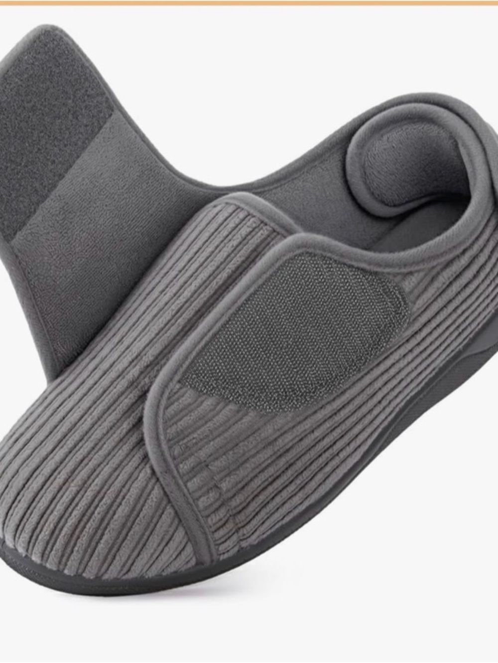 Long Bay Velcro slippers size 8